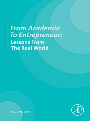 cover image of From Academia to Entrepreneur